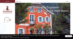 Desktop Screenshot of hotelsteinbock.ch