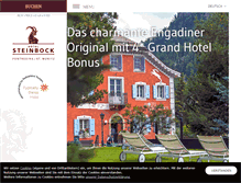 Tablet Screenshot of hotelsteinbock.ch